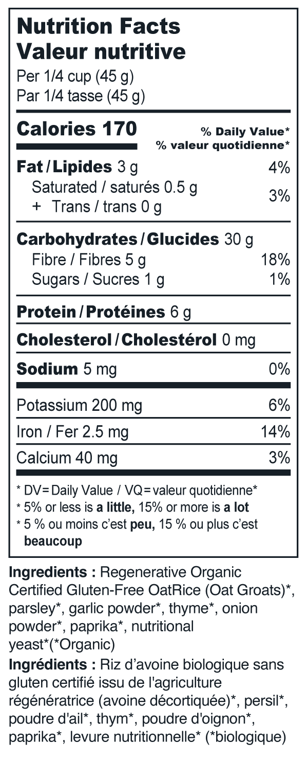 Herby Garlic Oatrice 454g